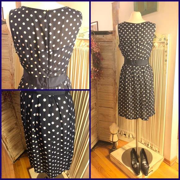 NWOT-SZ XL-TATIANA & NATOUCHI NAVY/WHITE DRESS - Picture 6 of 8